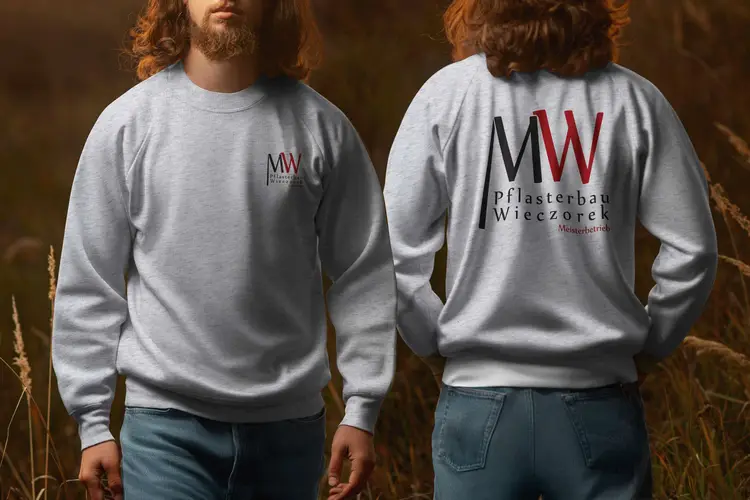 Pflasterbau Wieczorek Textildruck Sweatshirts